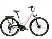 Rower trekkingowy damski Kross Trans 5.0 28” rama 17” szary róż 2025