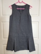 sukienka 122 - 128 cm szara na ramiączkach