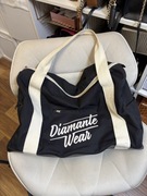 Diamante Wear Duffle Torba podręczna duża na siłownię na trening na czarna