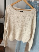 Sweter By Me uni S M L beż wełna Zara cocomore 