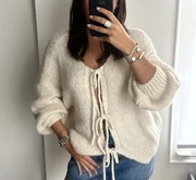 Sweterek oversize modny viral kardigan