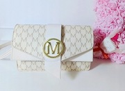 Elegancka torebka listonoszka skóra ekologiczna beżowa