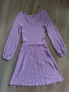 Piękna fioletowa sukienka z dzianiny ORSAY rozmiar XS 34