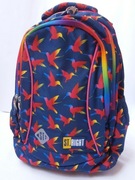 Duży PLECAK MARKOWY ST. RIGHT KOLOROWE KOLIBRY 41 CM szkoła