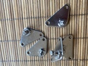 Wspornik płaski sworzeń kulowy 10mm stal nierdzewna do sprężyn gazowych