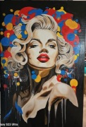 Marylin Monroe, obraz olejny, 80x120