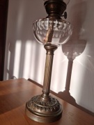 lampa naftowa z brązu piękny zabytek z początku XX w.