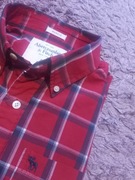 czerwona w kratkę męska koszula Abercrombie & Fitch