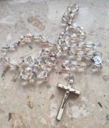 Różaniec ze szklanymi paciorkami