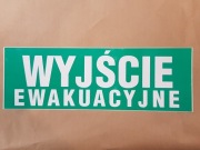 WYJŚCIE EWAKUACYJNE - kierunek drogi w prawo