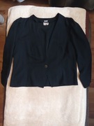 ŻAKIET NARZUTKA  CZARNY Z  RĘKAWEM