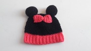Czapka Minnie kokarda 1-2 lata uszy :)