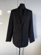 Dłuższa marynarka H&M z podszewką zapina nana jeden Guzik rozmiar M