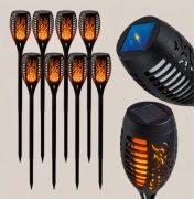 Solarna Pochodnia LED do Ogrodu Efekt Ognia Lampa Ogrodowa IP44 - 8 szt