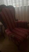 Fotel wiktoriański - bardzo wygodny