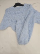 Sweterek boucle baby blue UNI  nowy !