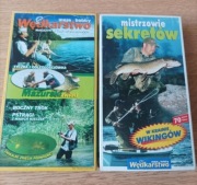 Filmy wędkarskie na kasetach VHS 2 sztuki 