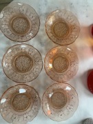 Szkło spodeczki Huty szkła Ząbkowice jaskry i bratki