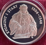 200000 zł 1994 Zygmunt I Stary półpostać Ag750   