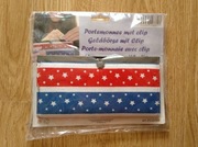 Nowy portfel Flaga USA Stany Zjednoczone gwiazdki