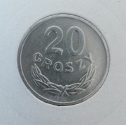 2 monety 20 gr z 1976 r wysoka i niska data