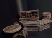 Ręcznie malowane meble do RPG / DND - teren do tawerny / dioramy