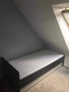 Łóżko z szufladą VOX + stelaż + materac Hilding