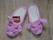 Kapcie damskie, różowe króliki, nowe, r.40/41