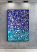 Nowoczesna abstrakcja w stylu Jackson Pollock 