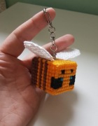 Brelok ręcznie robiony Minecraft pszczóła Handmade