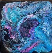 Aguamenti obraz w technice pouringu