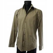 KOSZULA MĘSKA JOOP!  M MODNA BAWEŁNA SLIM FIT KHAKI JAK NOWA PEREŁKA
