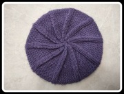 BERET kolor wrzosowy - fioletowy