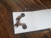 Klipsy stare małe z wiszącymi kryształkami