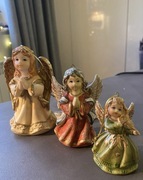 prześliczne ceramiczne aniołki dzwoneczki Zawieszki