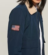 Granatowa męska kurtka pilotka Reserved r. L bomberka