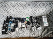 Duży zestaw 35 akcesorii fotograficznych