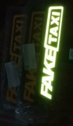 Naklejka led fake taxi
