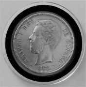 AMADEO I REY  srebro  r.1871  SD / M  *71