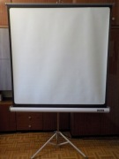 Ekran projekcyjny ze statywem