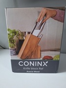 Blok na noże kuchenne z drewna akacjowego Nowe