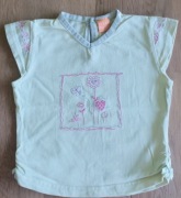 Koszulka mini mode 9-12 miesięcy zielona rozm 74