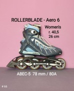 Rolki ROLLERBLADE Aero-6W Training - dla kobiet - ABEC-5 - r. 40,5
