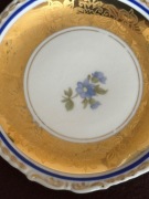 Komplet 5 małych, ozdobnych talerzyków bawarskich ręcznie zdobionych 