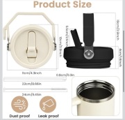 Szczelna pokrywka na kubek Stanley dwa opakowania dwa kolory