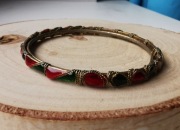 Stara bransoletka bangla vintage emalia