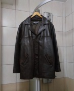 kurtka skórzana XL brązowa Ambition new york vintage skóra elegancka 