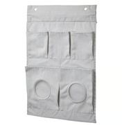 Zawieszany organizer IKEA LEN, w kropki/jasnoszary, 45x64 cm