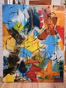 Obraz nowoczesny abstrakcyjny 100 x 80