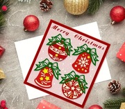 Wykrojnik dzwonki dzwonek bombka Boże Narodzenie Święta scrapbooking 